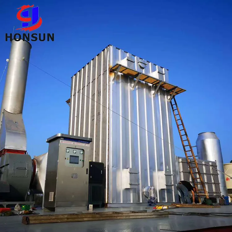 Peralatan pengolahan gas limbah mesin stenter